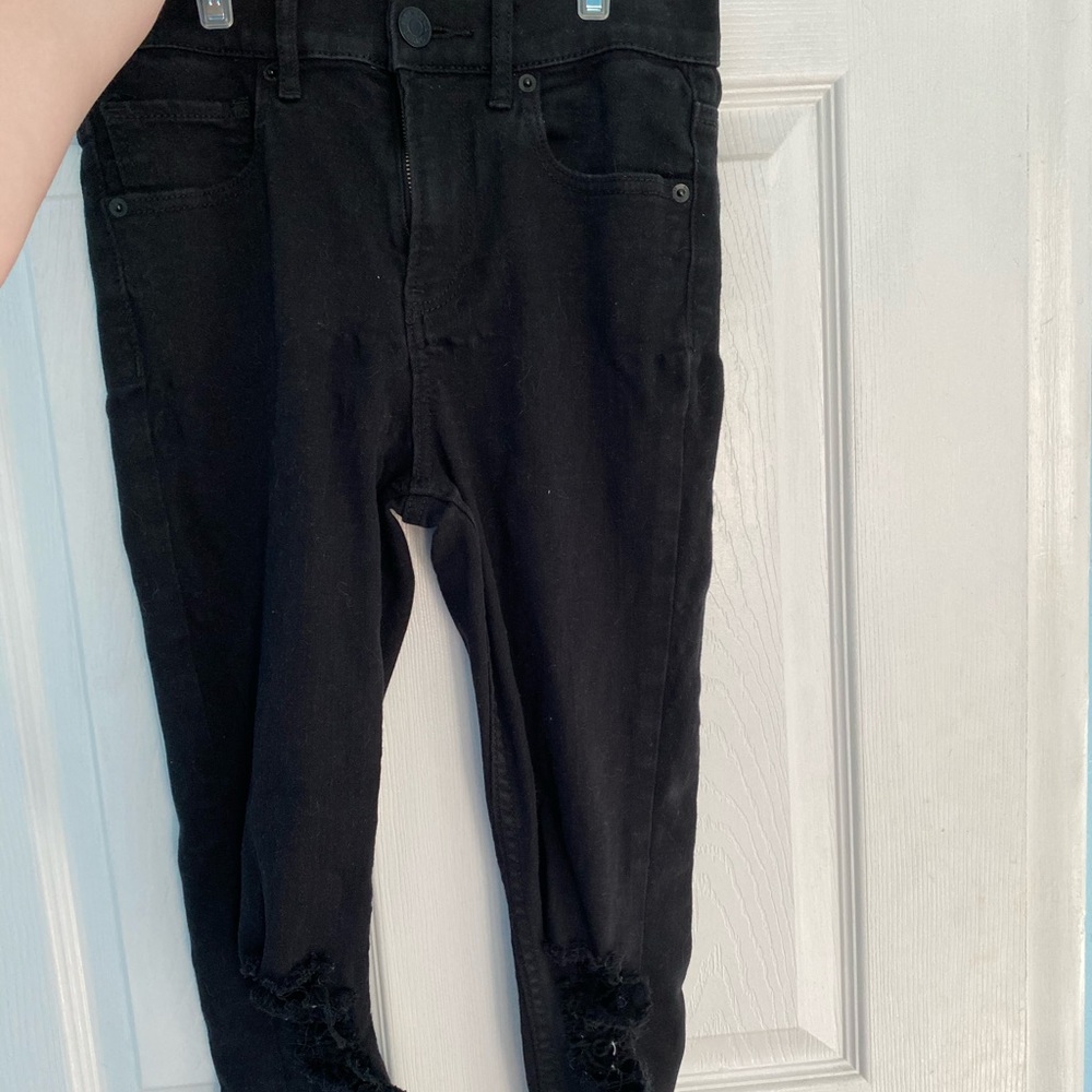 Express Denim Jeans With Holes In The Knees